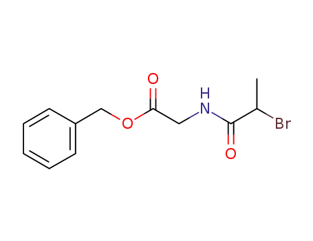 Glycine, N-(2-bromo-1-oxopropyl)-, phenylmethyl ester