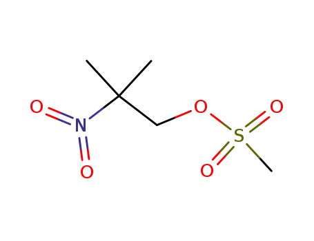 Molecular Structure of 76813-89-3 (1-Propanol, 2-methyl-2-nitro-, methanesulfonate (ester))