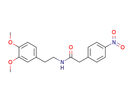 Molecular Structure of 10403-40-4 (N-[2-(3,4-dimethoxyphenyl)ethyl]-2-(4-nitrophenyl)acetamide)
