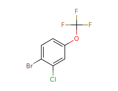 Molecular Structure of 892845-59-9 (2-Chloro-4-(Trifluoromethoxy)Bromobenzene)