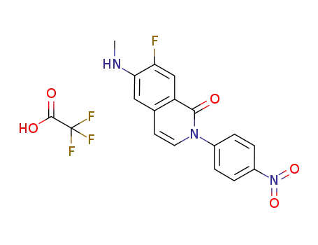 1(2H)-Isoquinolinone, 7-fluoro-6-(methylamino)-2-(4-nitrophenyl)-,
mono(trifluoroacetate)