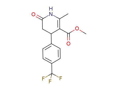 Molecular Structure of 330216-62-1 (METHYL 2-METHYL-6-OXO-4-[4-(TRIFLUOROMETHYL)PHENYL]-1,4,5,6-TETRAHYDRO-3-PYRIDINECARBOXYLATE)