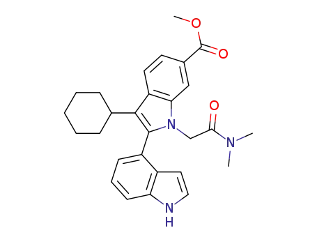 methyl 3-cyclohexyl-1-[2-(dimethylamino)-2-oxoethyl]-1H,1'H-2,4'-biindole-6-carboxylate