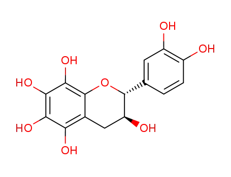 Molecular Structure of 848154-70-1 (2H-1-Benzopyran-3,5,6,7,8-pentol,
2-(3,4-dihydroxyphenyl)-3,4-dihydro-, (2R,3S)-)