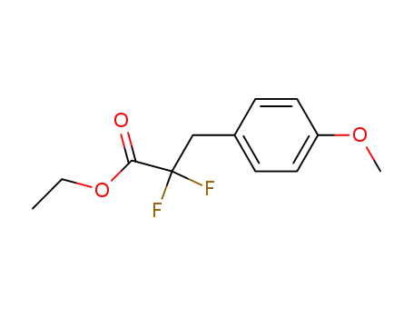 Molecular Structure of 321856-71-7 (ETHYL 2,2-DIFLUORO-3-(4-METHOXYPHENYL)PROPANOATE)