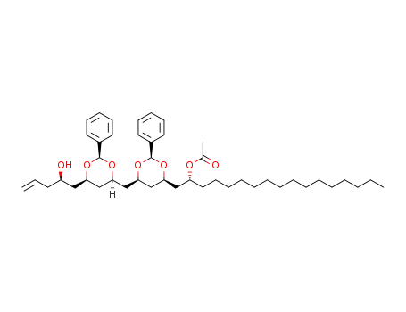 (R)-1-((2R,4R,6S)-6-(((2R,4R,6R)-6-((R)-2-hydroxypent-4-en-1-yl)-2-phenyl-1,3-dioxan-4-yl)methyl)-2-phenyl-1,3-dioxan-4-yl)heptadecan-2-yl acetate