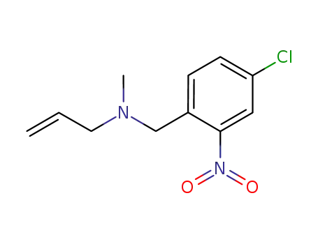 Molecular Structure of 807640-61-5 (benzenemethanamine,4-chloro-N-methyl-2-nitro-N-2-propenyl-)