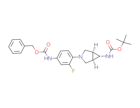 [(1α,5α,6α)-3-(4-benzyloxycarbonylamino-2-fluorophenyl)-3-azabicyclo[3.1.0]hex-6-yl]carbamic acid tert-butyl ester