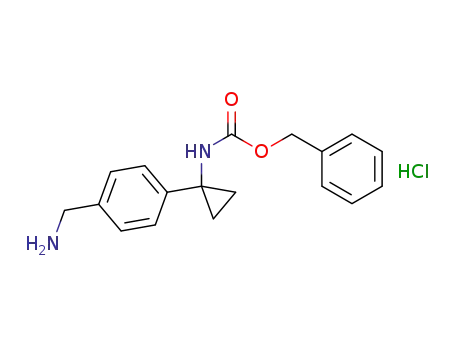 [1-(4-aminomethylphenyl)cyclopropyl]carbamic acid benzyl ester hydrochloride