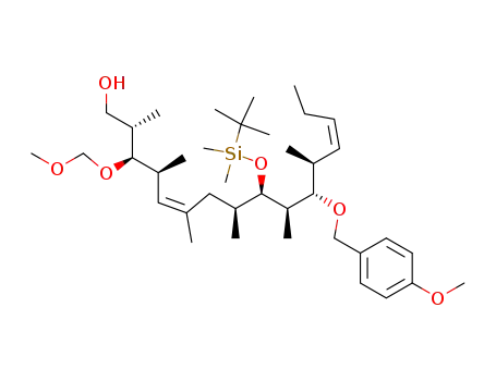 (5Z,13Z)-(2S,3R,4S,8S,9R,10R,11S,12S)-9-(tert-Butyl-dimethyl-silanyloxy)-11-(4-methoxy-benzyloxy)-3-methoxymethoxy-2,4,6,8,10,12-hexamethyl-hexadeca-5,13-dien-1-ol