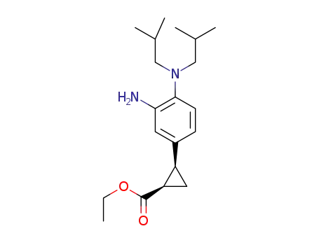 (1R,2S)-ethyl 2-(3-amino-4-(diisobutylamino)phenyl)cyclopropanecarboxylate