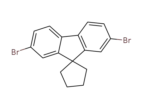 Molecular Structure of 441771-49-9 (Spiro[cyclopentane-1,9'-[9H]fluorene], 2',7'-dibromo-)