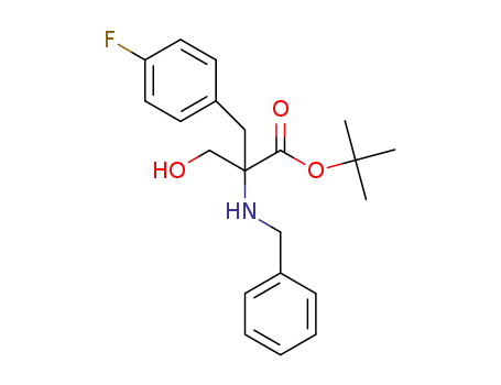 tert-butyl 2-(benzylamino)-2-(4-fluorobenzyl)-3-hydroxypropanoate