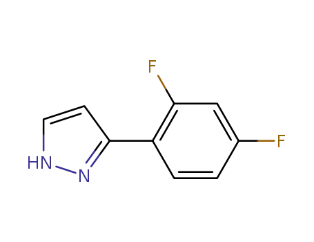 Molecular Structure of 474707-70-5 (3-(2,4-DIFLUOROPHENYL)PYRAZOLE)