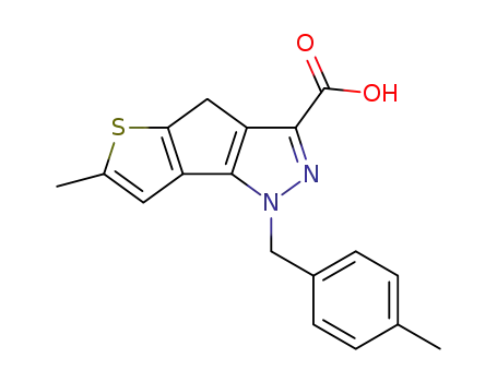 6-methyl-1-(4-methylbenzyl)-1,4-dihydrothieno[2',3'-4,5]cyclopenta[1,2c]pyrazole-3-carboxylic acid