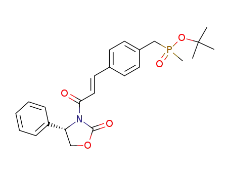 Methyl-{4-[(E)-3-oxo-3-((S)-2-oxo-4-phenyl-oxazolidin-3-yl)-propenyl]-benzyl}-phosphinic acid tert-butyl ester