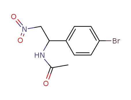 Molecular Structure of 94768-23-7 (Acetamide, N-[1-(4-bromophenyl)-2-nitroethyl]-)