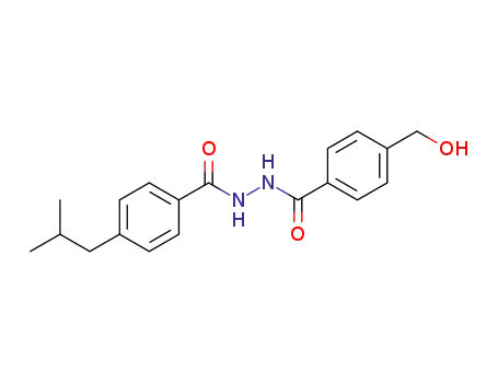 4-(hydroxymethyl)-N'-(4-isobutylbenzoyl)benzohydrazide