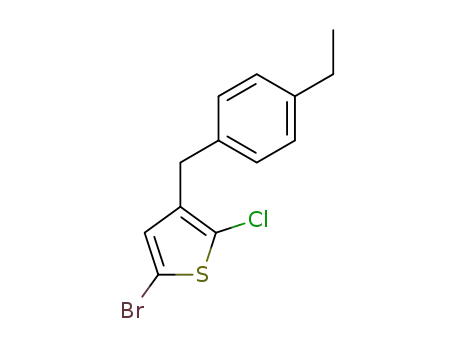 5-bromo-2-chloro-3-(4-ethylbenzyl)thiophene
