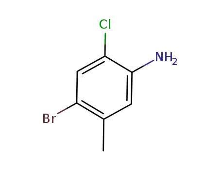 Molecular Structure of 888485-27-6 (4-bromo-2-chloro-5-methylaniline)