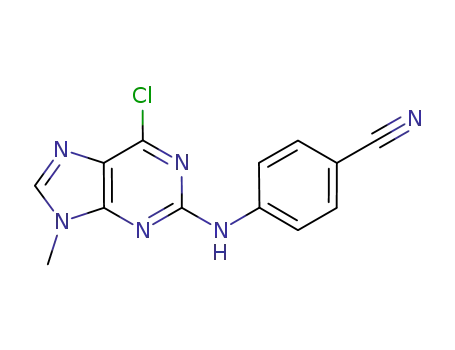 Benzonitrile, 4-[(6-chloro-9-methyl-9H-purin-2-yl)amino]-