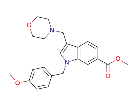 3-(4-morpholino)methylindole-1-(4-methoxybenzyl)-6-carboxylic acid methyl ester