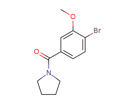 Molecular Structure of 876752-72-6 (Pyrrolidine, 1-(4-bromo-3-methoxybenzoyl)-)