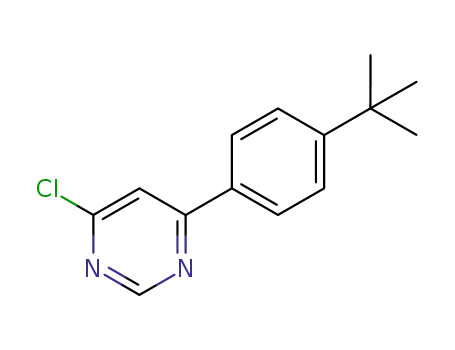 Molecular Structure of 659729-07-4 (4-(4-tert-Butyl-phenyl)-6-chloro-pyrimidine)