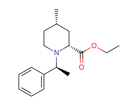 (2R,4S)-ethyl 4-methyl-1-((S)-1-phenylethyl)piperidine-2-carboxylate