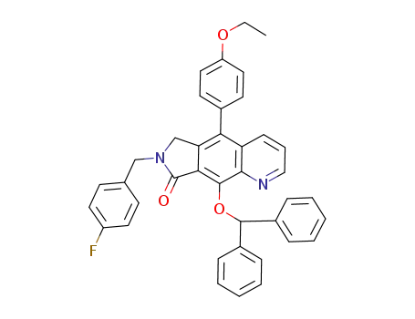 9-benzhydryloxy-5-(4-ethoxy-phenyl)-7-(4-fluoro-benzyl)-6,7-dihydro-pyrrolo[3,4-g]quinolin-8-one