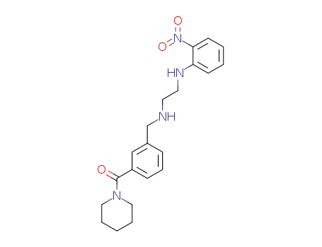 Piperidine, 1-[3-[[[2-[(2-nitrophenyl)amino]ethyl]amino]methyl]benzoyl]-