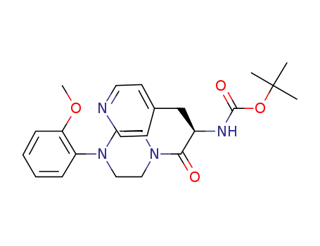 (R)-{2-[4-(2-Methoxy-phenyl)-piperazin-1-yl]-2-oxo-1-pyridin-4-ylmethyl-ethyl}-carbamic acid tert-butyl ester