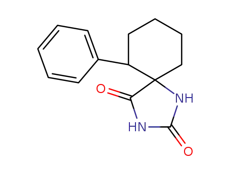 Molecular Structure of 5007-36-3 (6-phenyl-1,3-diazaspiro[4.5]decane-2,4-dione)