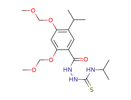 Benzoic acid, 2,4-bis(methoxymethoxy)-5-(1-methylethyl)-,
2-[[(1-methylethyl)amino]thioxomethyl]hydrazide