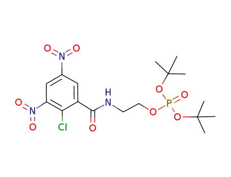 Molecular Structure of 944088-64-6 (di(tert-butyl) 2-[(2-chloro-3,5-dinitrobenzoyl)amino]ethyl phosphate)