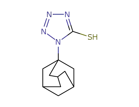 Molecular Structure of 58473-97-5 (1,2-Dihydro-1-tricyclo[3.3.1.1(3,7)]dec-1-yl-5H-tetrazole-5-thione)