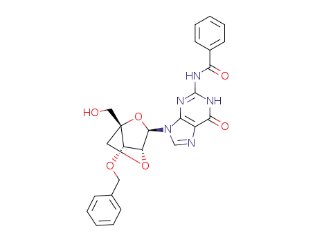 N-(9-((1S,3R,4R,7S)-7-(benzyloxy)-1-(hydroxymethyl)-2,5-dioxabicyclo[2.2.1]heptan-3-yl)-6-oxo-6,9-dihydro-1H-purin-2-yl)benzamide