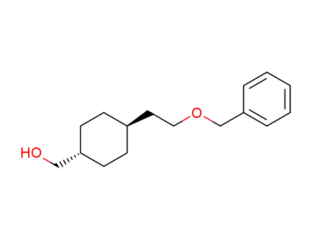 Molecular Structure of 1613270-16-8 ((trans-4-(2-(benzyloxy)ethyl)cyclohexyl)methanol)