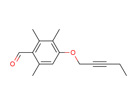 Molecular Structure of 925441-96-9 (4-(2-Pentynyloxy)-2,3,6-trimethylbenzaldehyde)