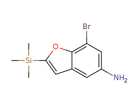 5-Benzofuranamine, 7-bromo-2-(trimethylsilyl)-
