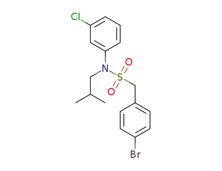 C-(4-bromo-phenyl)-N-(3-chloro-phenyl)-N-isobutyl-methanesulfonamide
