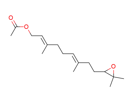 Molecular Structure of 50502-44-8 (10,11-Epoxyfarnesylacetate)