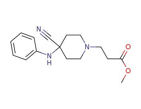 3-(4-cyano-4-phenylamino-1-piperidine)propanoic acid methyl ester