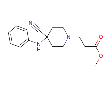 3-(4-cyano-4-phenylamino-1-piperidine)propanoic acid methyl ester