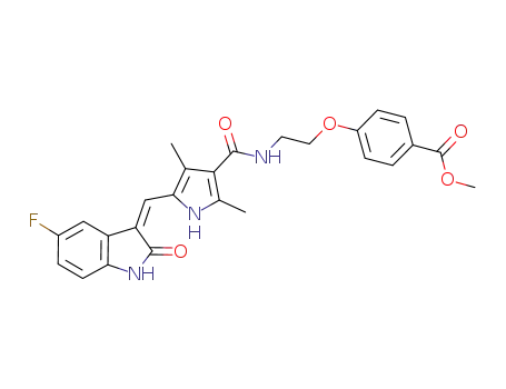 (Z)-methyl 4-(2-(5-((5-fluoro-2-oxo-indolin-3-ylidene)methyl)-2,4-dimethyl-1H-pyrrole-3-carboxamido)ethoxy)benzoate