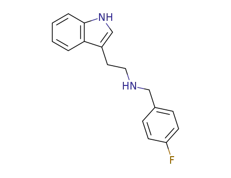 Molecular Structure of 51841-40-8 ((4-FLUORO-BENZYL)-[2-(1 H-INDOL-3-YL)-ETHYL]-AMINE)