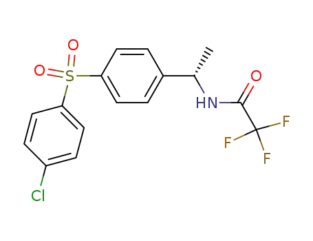Acetamide,
N-[(1S)-1-[4-[(4-chlorophenyl)sulfonyl]phenyl]ethyl]-2,2,2-trifluoro-