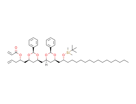 (S)-1-((2S,4S,6R)-6-(((2R,4R,6R)-6-((R)-2-((tert-butyldimethylsilyl)oxy)heptadecyl)-2-phenyl-1,3-dioxan-4-yl)methyl)-2-phenyl-1,3-dioxan-4-yl)pent-4-en-2-yl acrylate