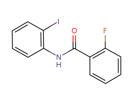 Molecular Structure of 326902-16-3 (2-Fluoro-N-(2-iodophenyl)benzaMide, 97%)