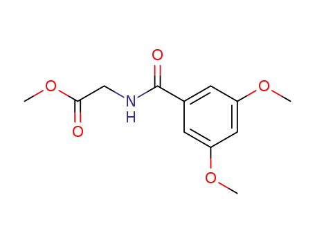 Molecular Structure of 223675-46-5 (methyl N-(3,5-dimethoxybenzoyl)glycine ester)